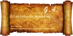 Glattstein Angelus névjegykártya
